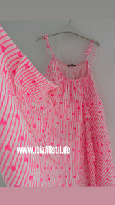Musselin Kleid “Herziiii“ pink