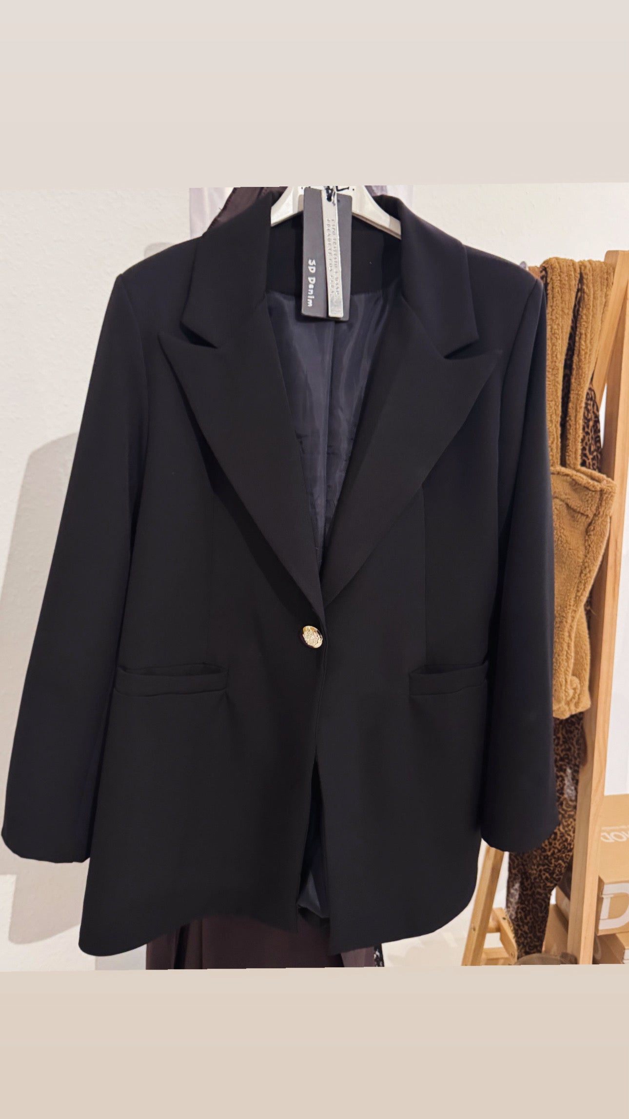 Blazer mit Taschen “ schwarz“