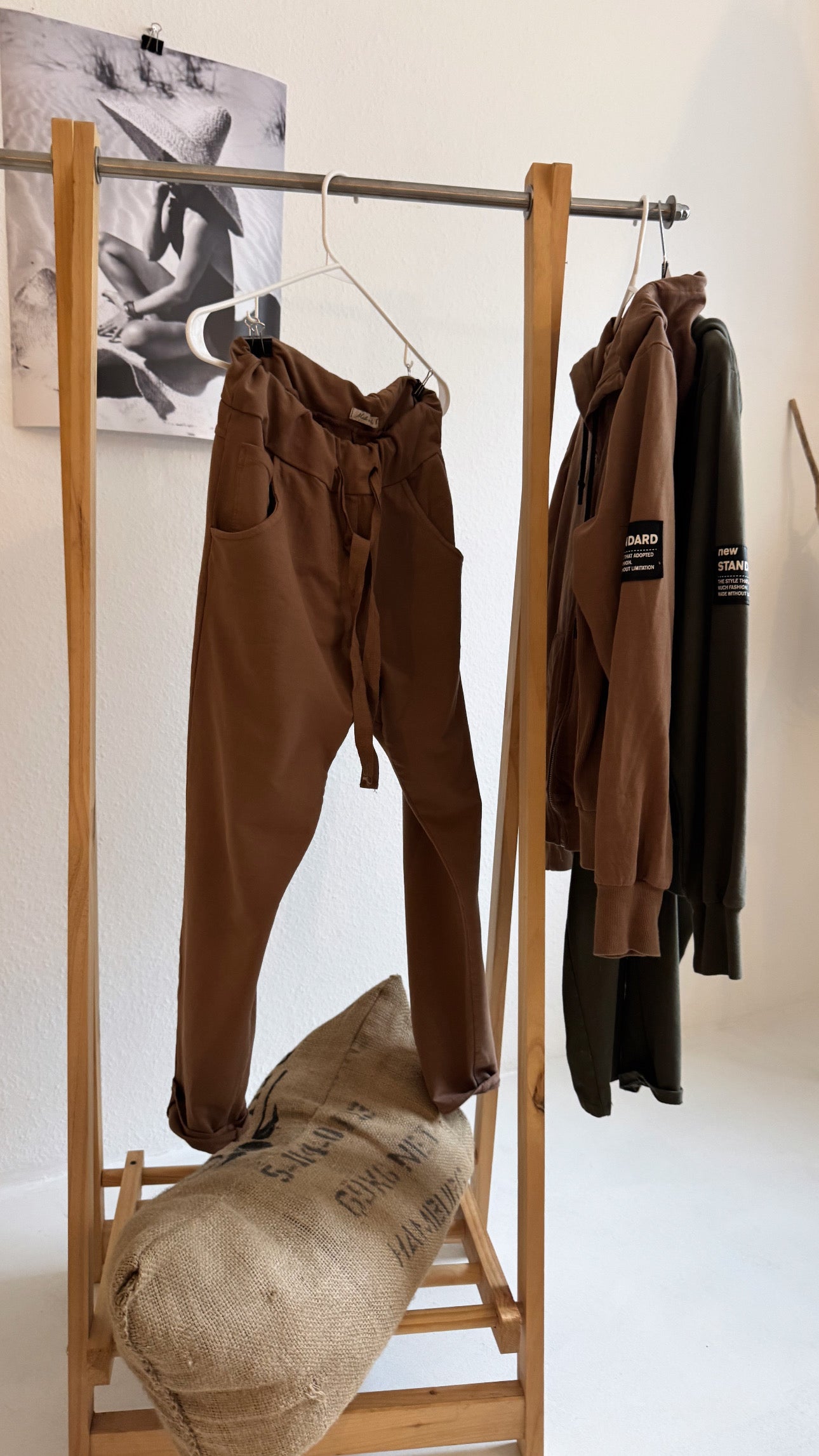 Jogger Set braun & olive