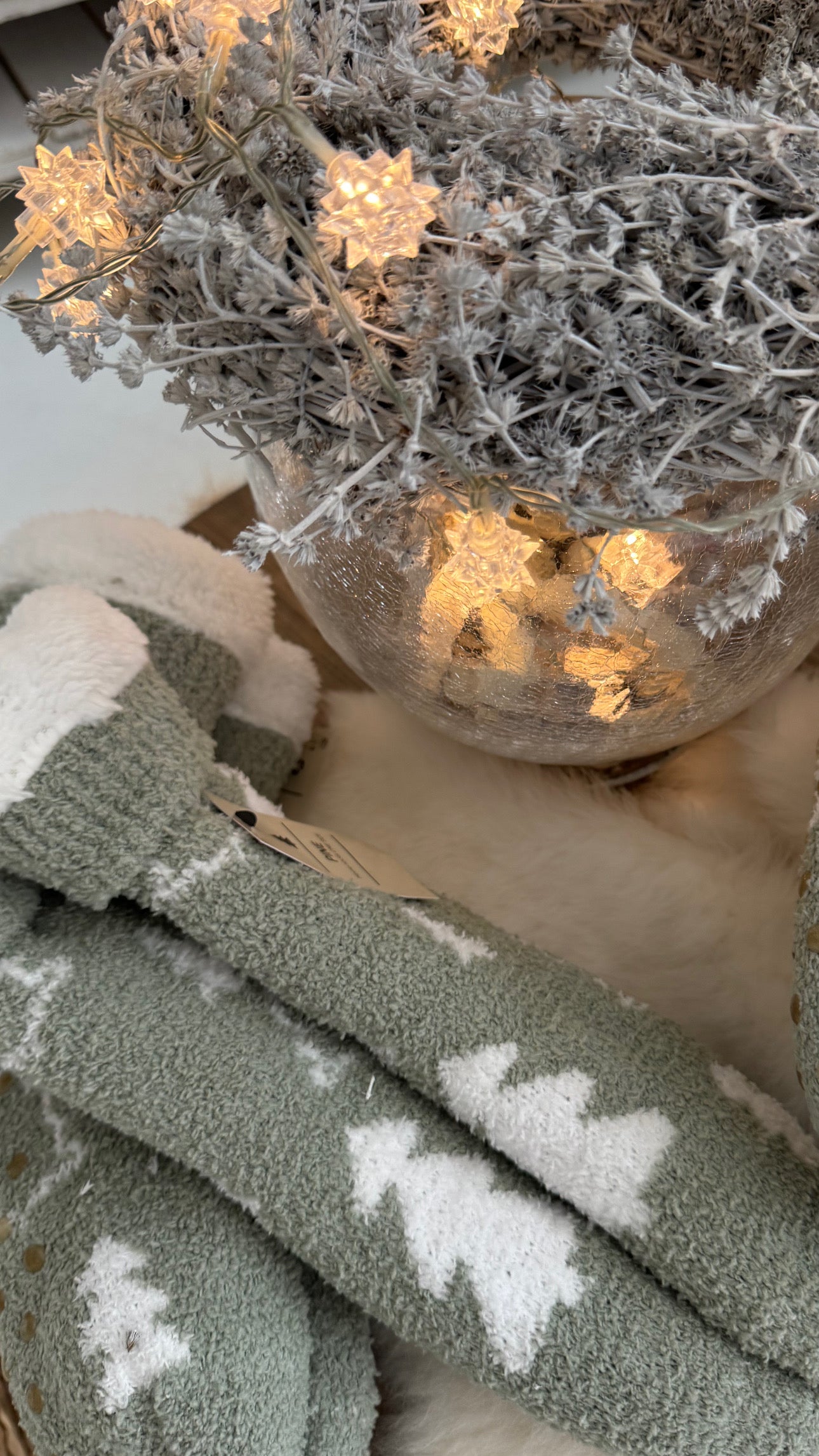 Kuschelsocken Weihnachtssocken  “Tanne“