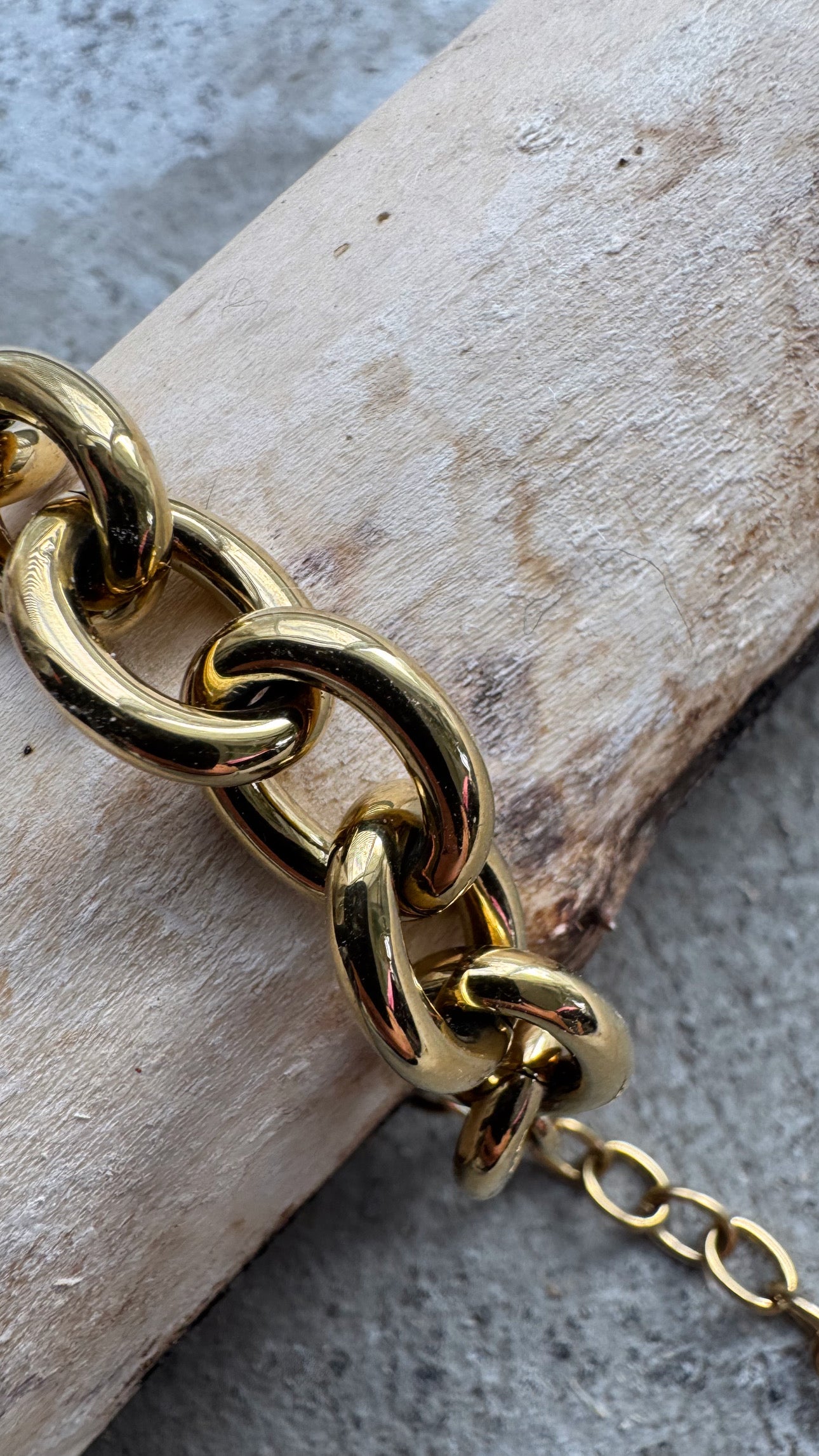 Chunky Armband goldig