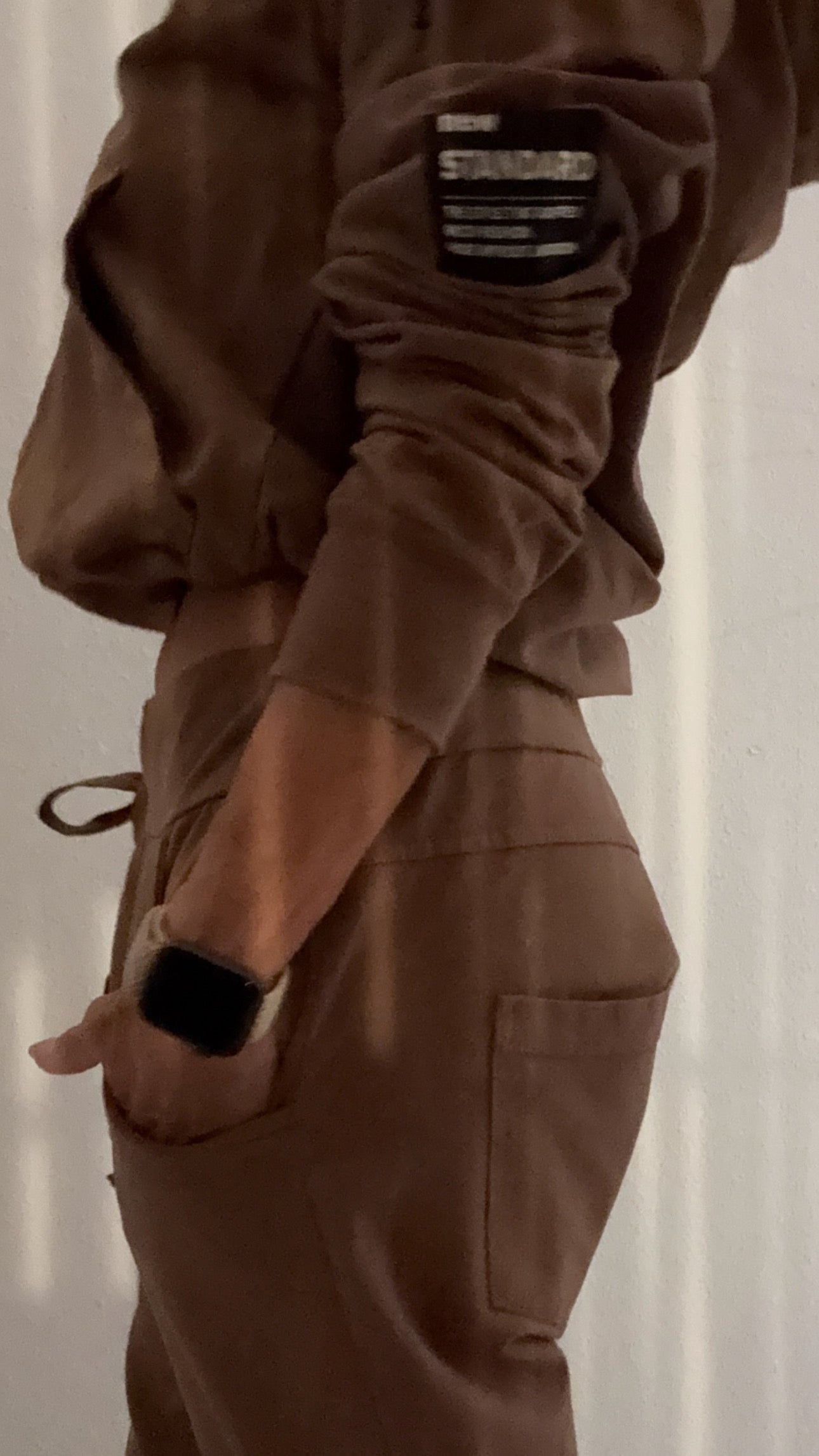 Jogger Set braun & olive
