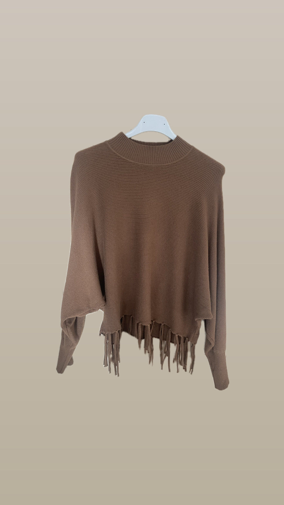 Boho Pullover “Fransi braun“