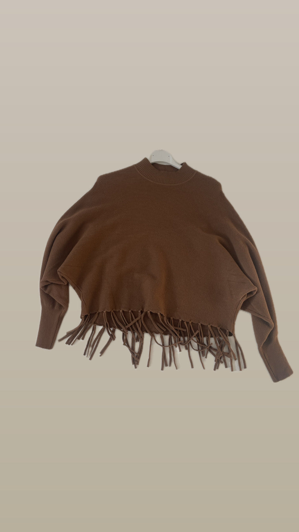 Boho Pullover “Fransi braun“