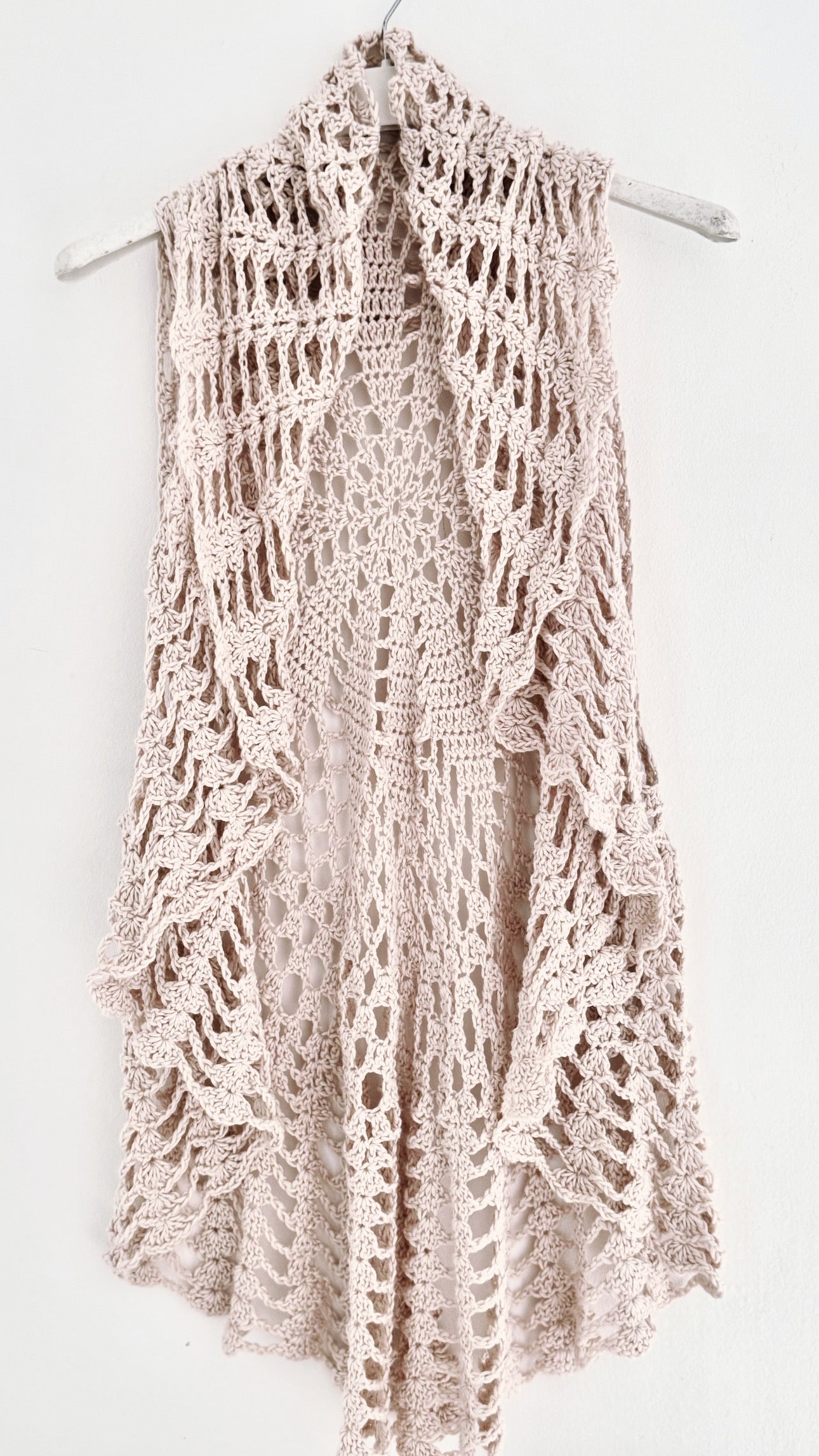 BOHO Häkelweste Poncho Bolero Top