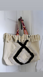 Boho Strandtasche “BEACH“ XL