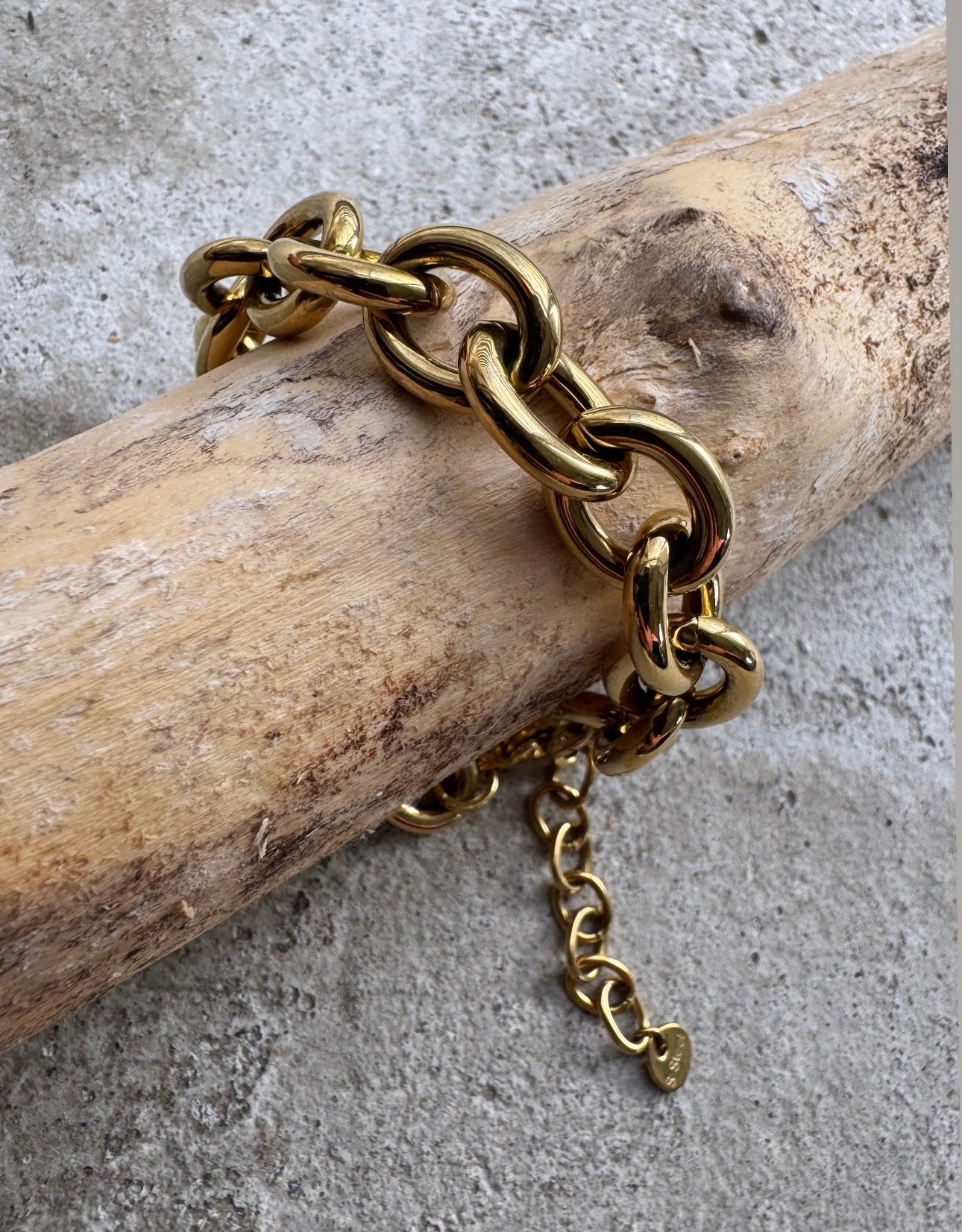 Chunky Armband goldig