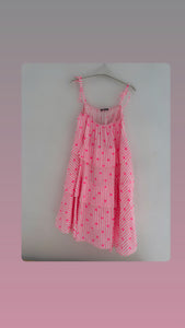 Musselin Kleid “Herziiii“ pink