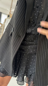 Blazer schwarz Nadelstreifen