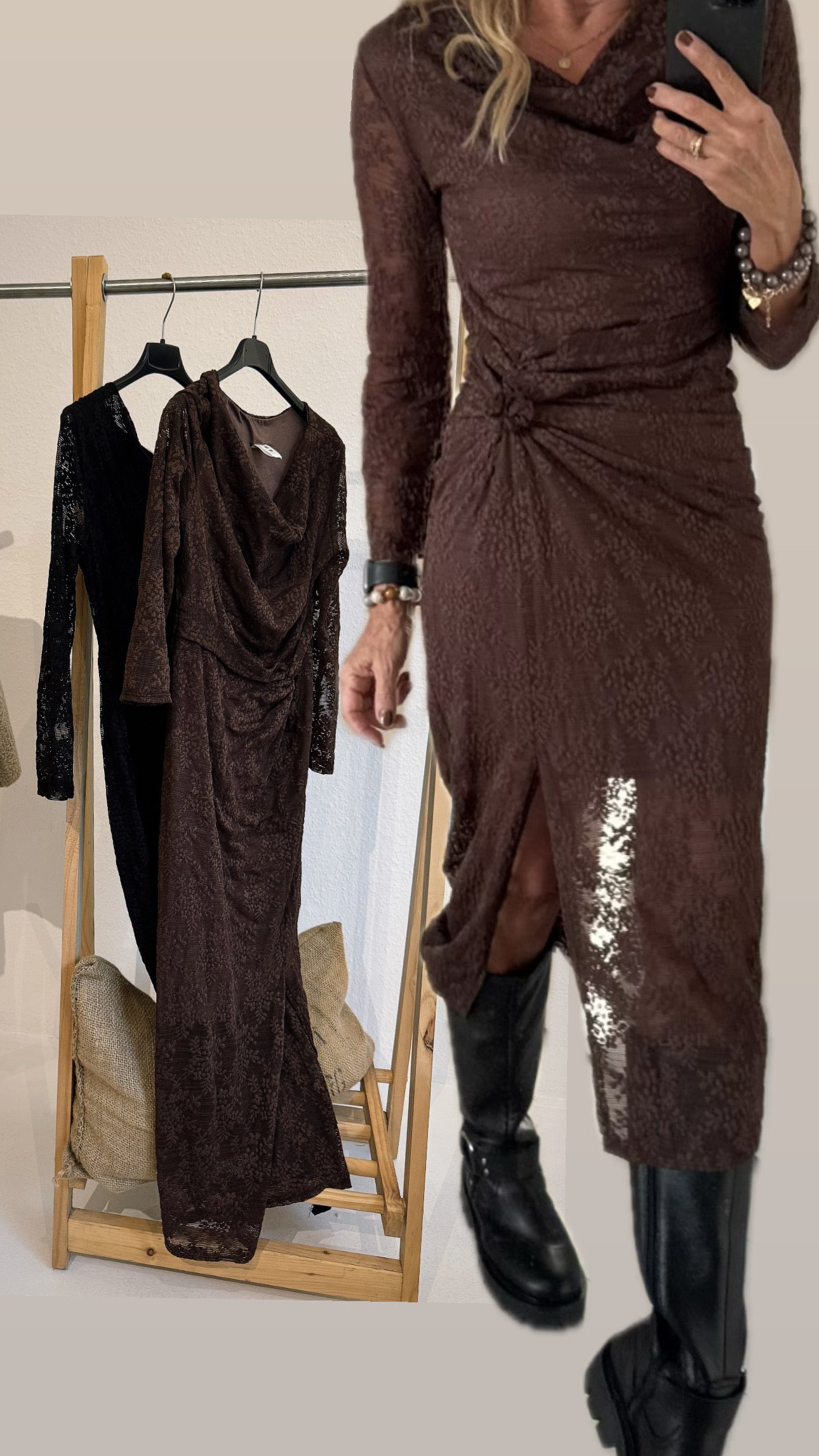 Spitzenkleid Noir