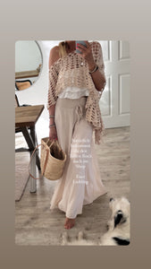BOHO Häkelweste Poncho Bolero Top