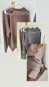 Cozy Chic Knit Set – 2-teilig Pullover & Rock