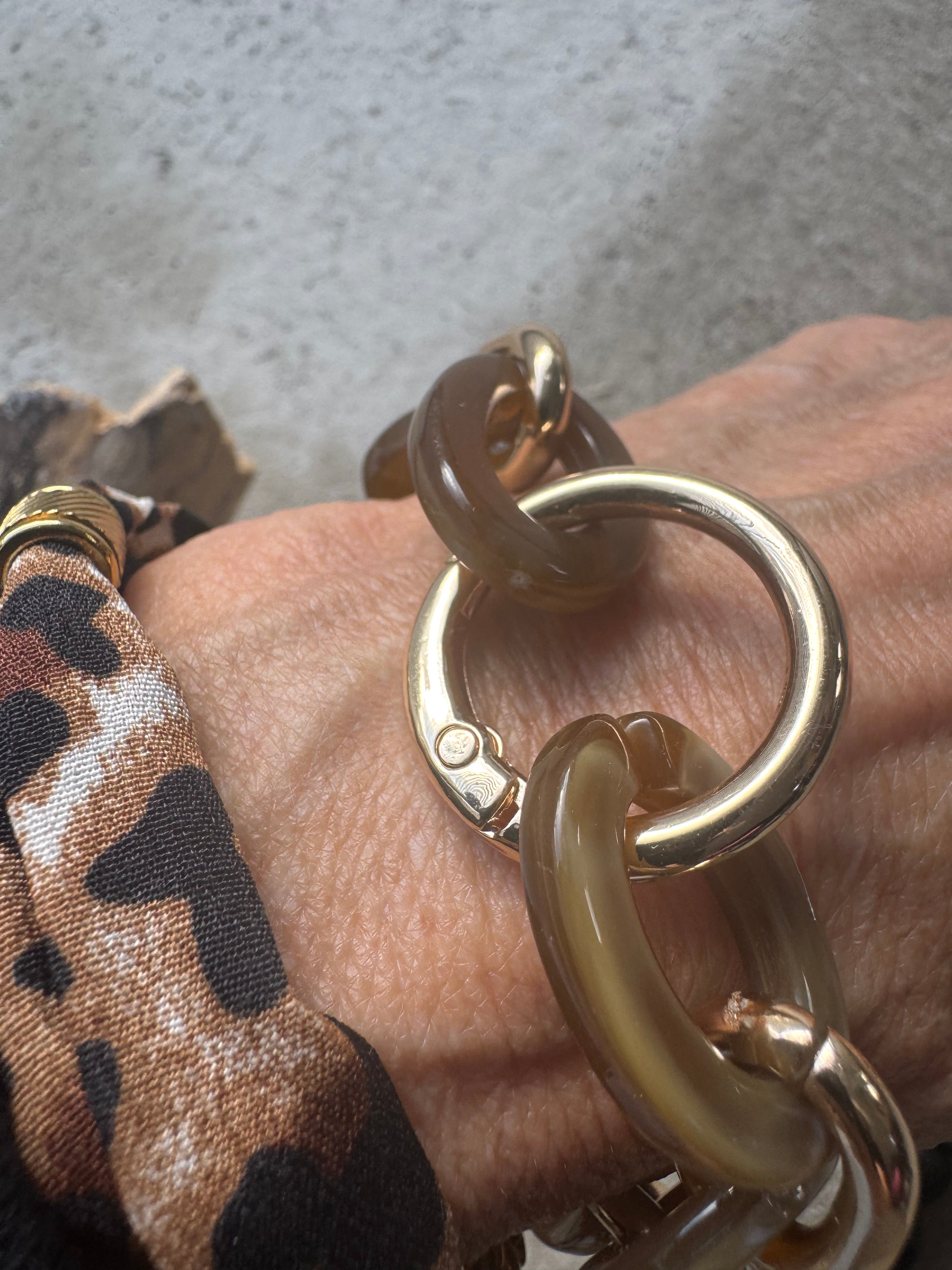 Chunky Armband “Amber“