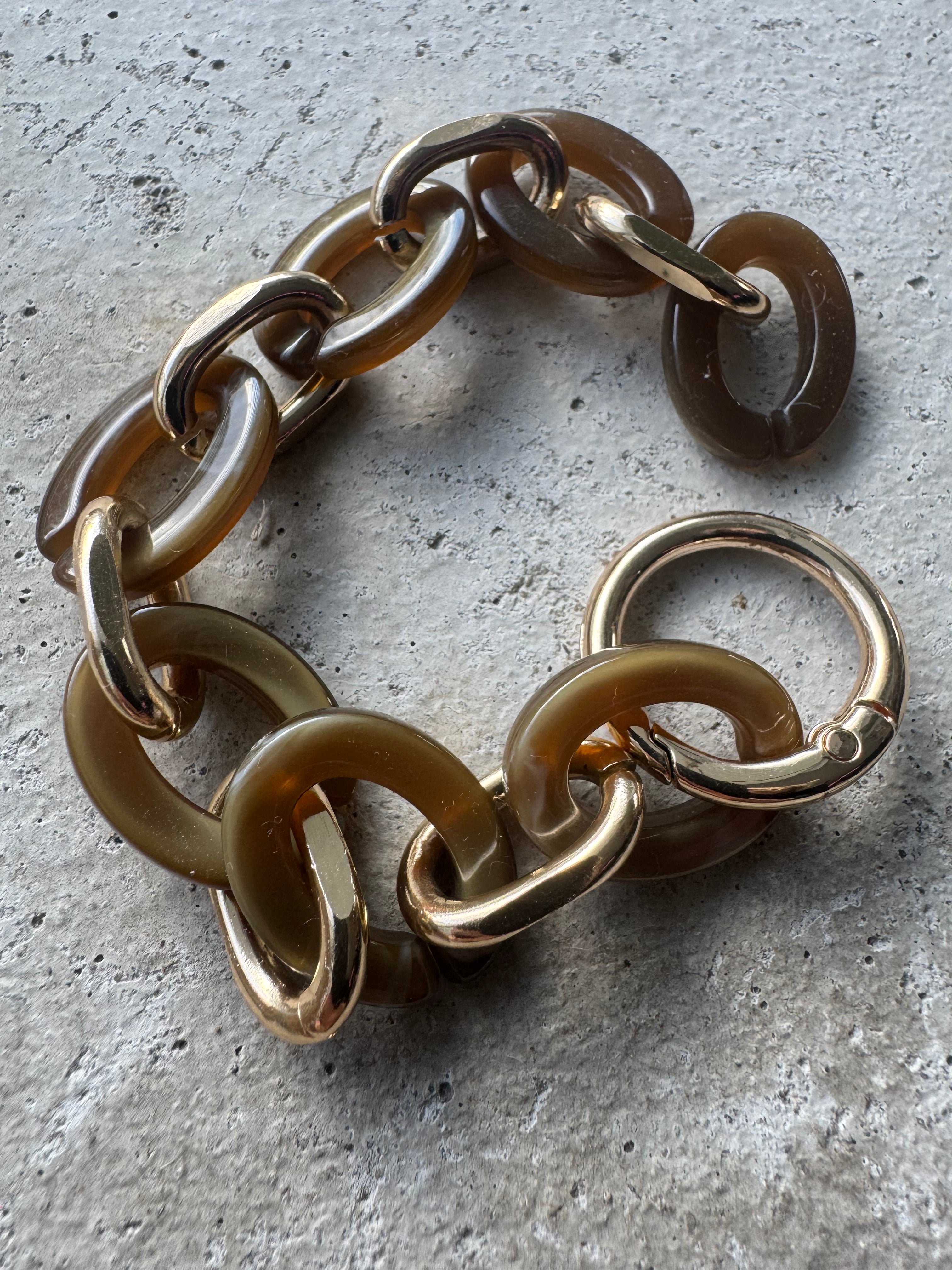 Chunky Armband “Amber“