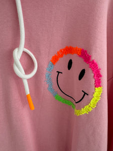 Hoodie "Smiley"rosa"