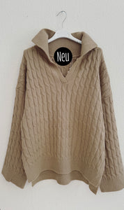 Zopfmusterpullover “Liz“