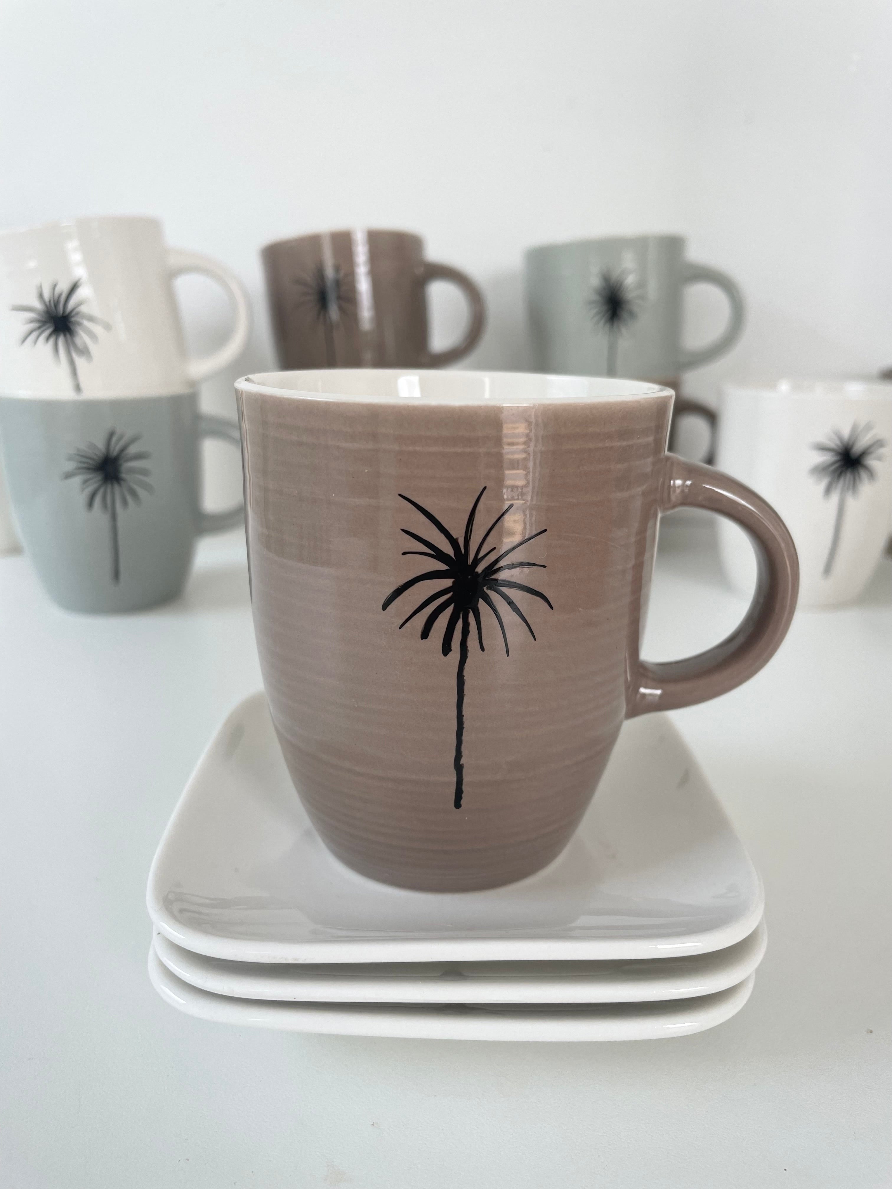 Tasse "Palme" beige