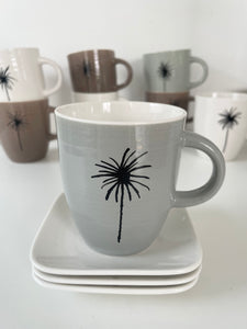 Tasse "Palme" grau