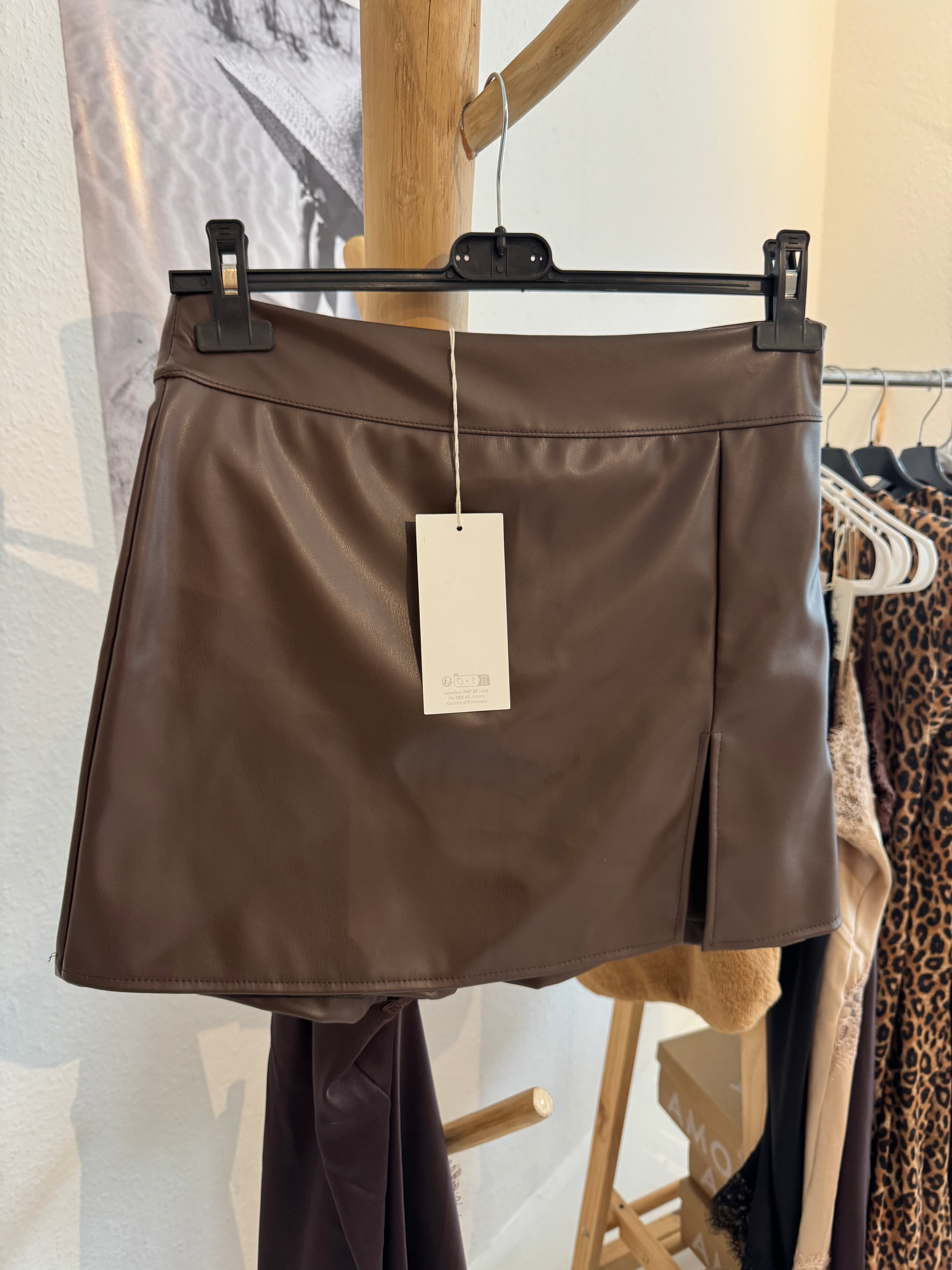Skort Vegan Leder