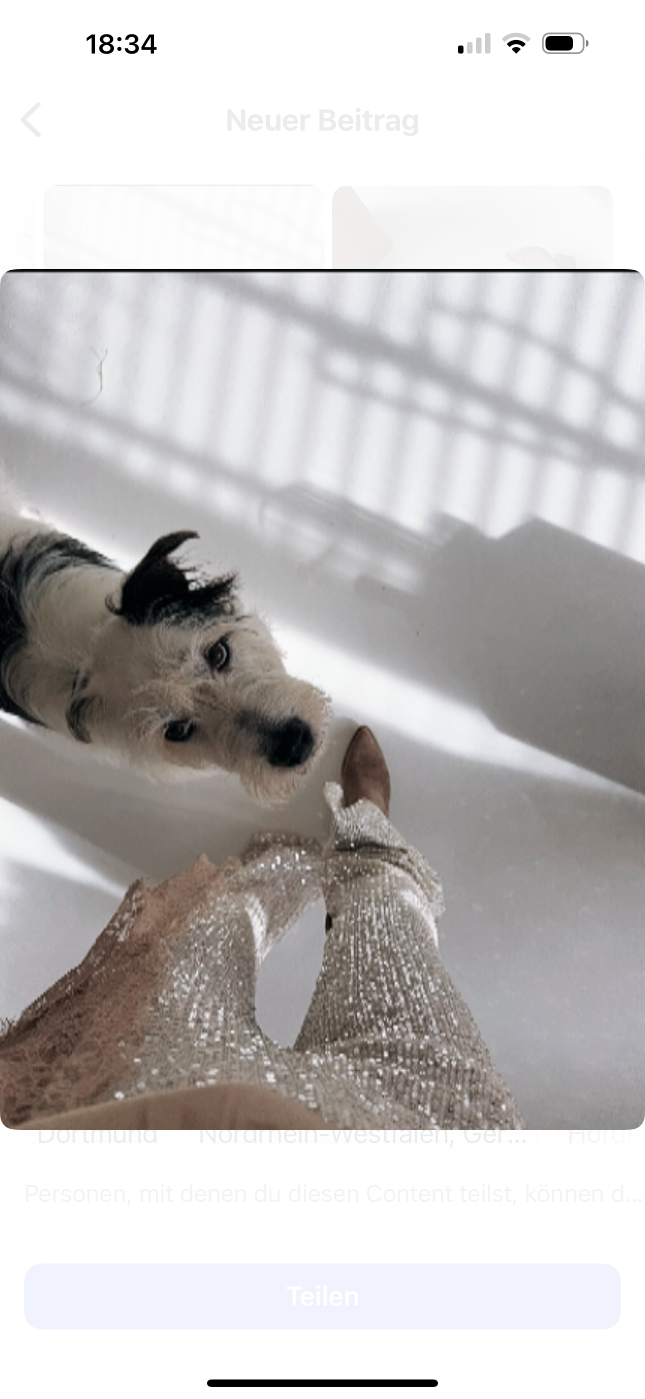 Paillettenhose Champagner