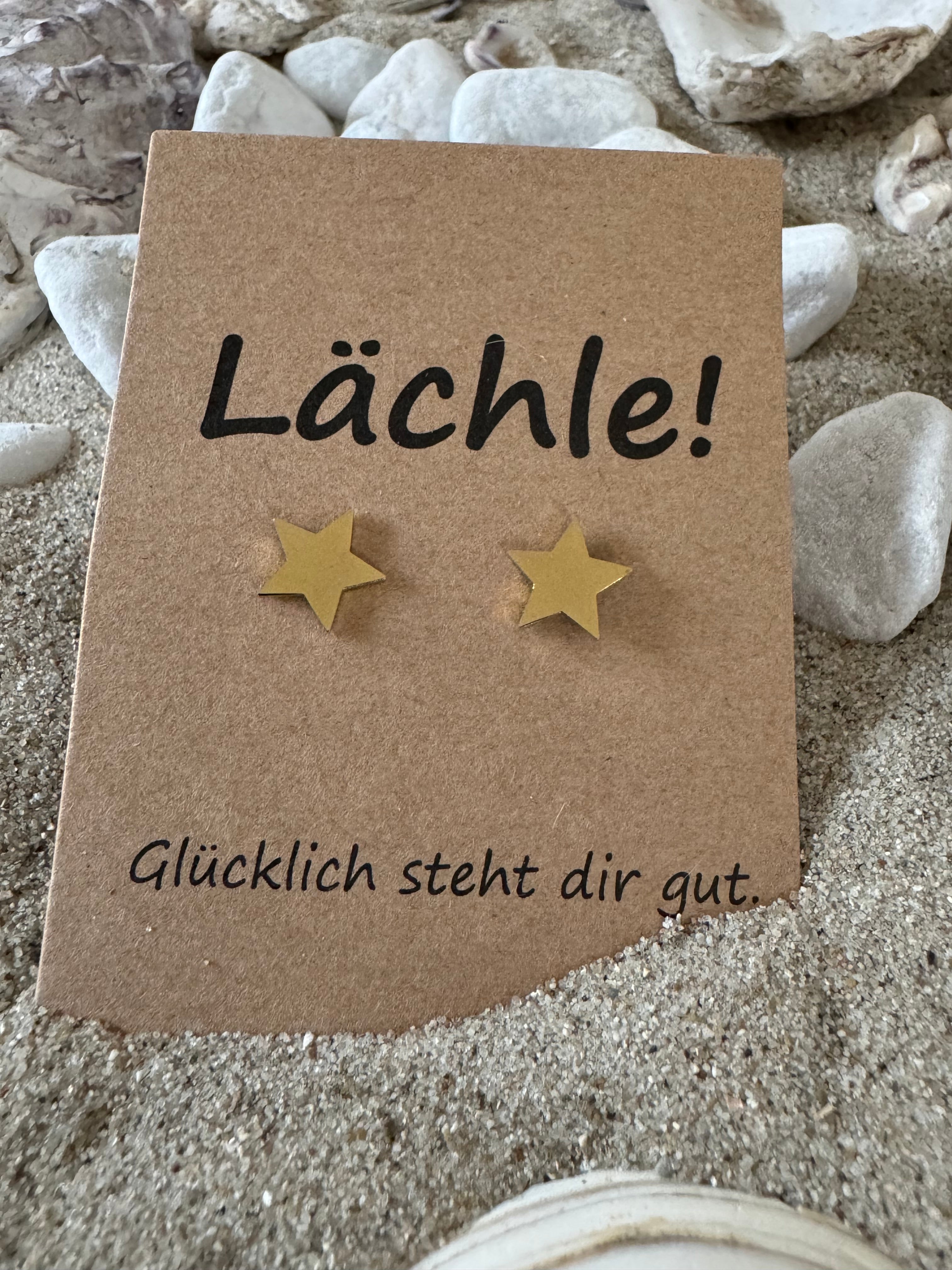 Ohrringe Stern  “Lächle“