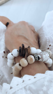 Armband "BOHO White"