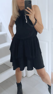 Chiffon Kleid "black"