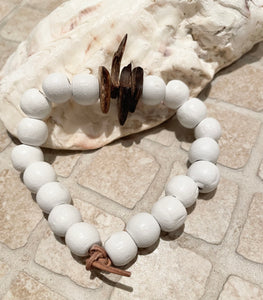 Armband "BOHO White"