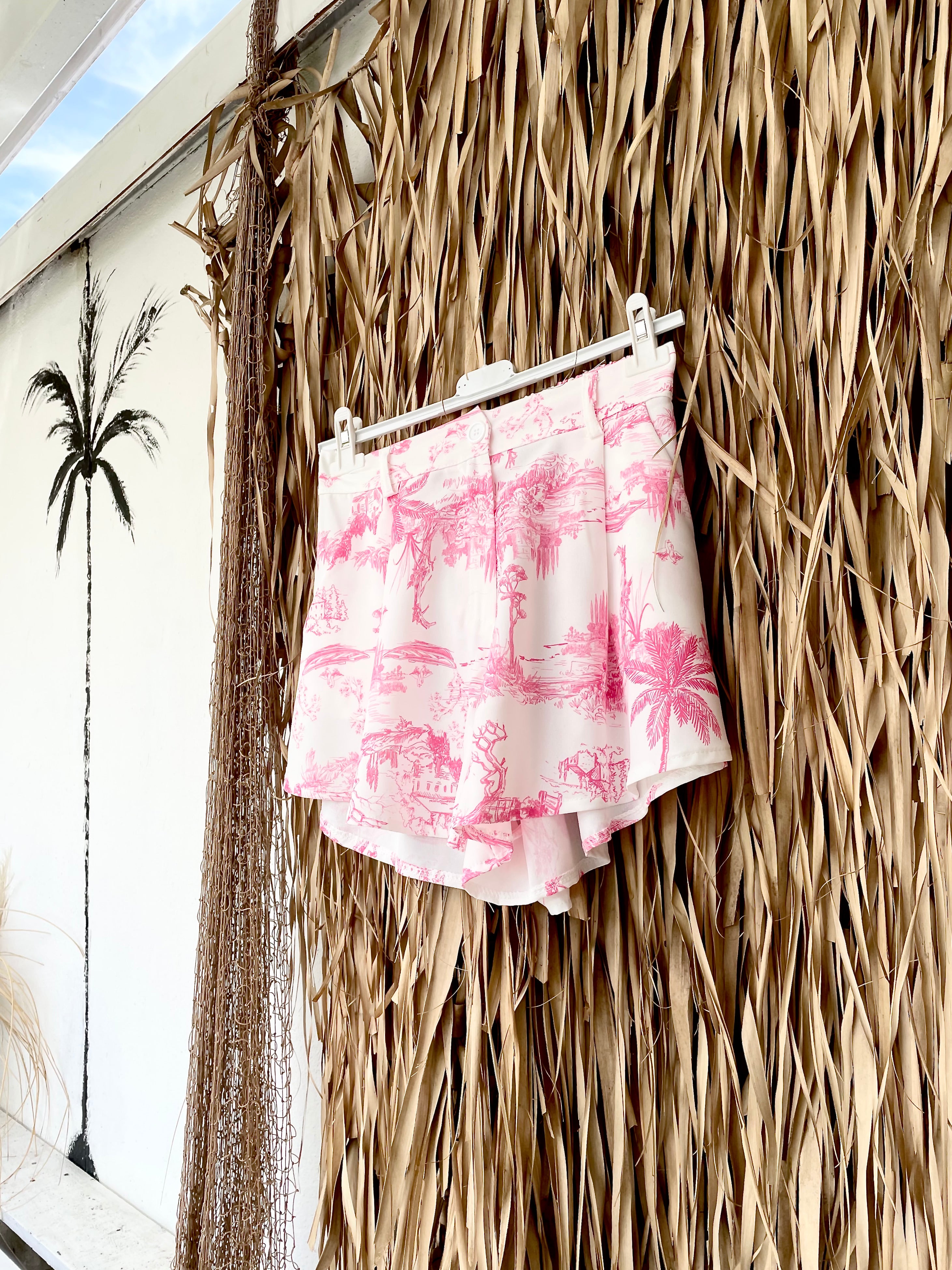 Shorts "Palmtree" pink