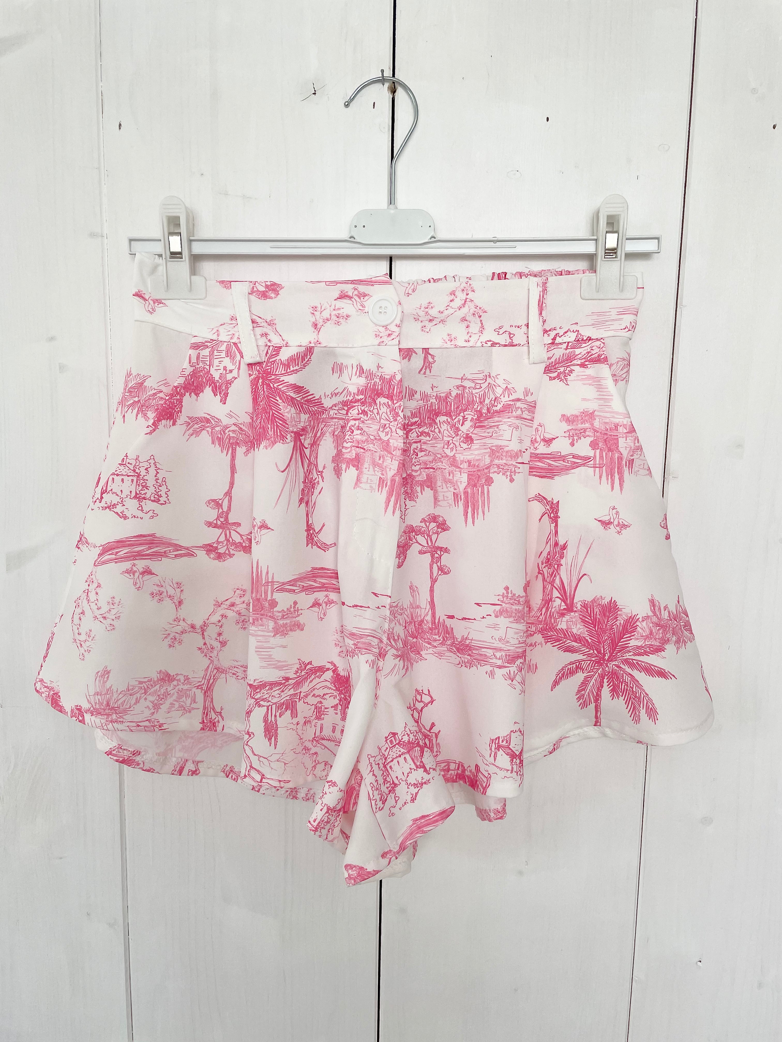 Shorts "Palmtree" pink