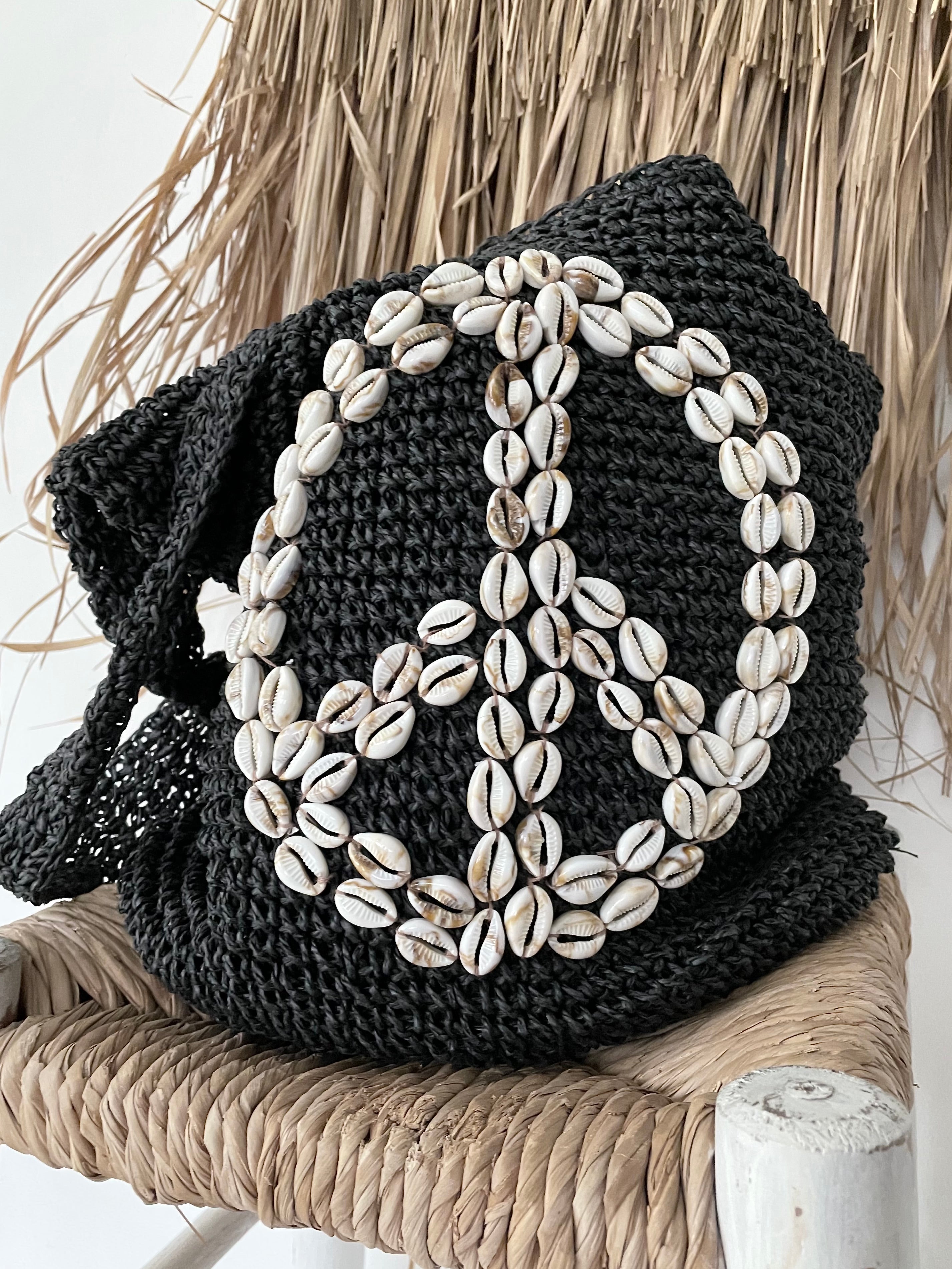 Shopper "Shell-Peace-black"