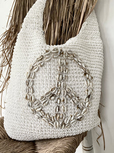 Shopper "Shell-Peace-white"