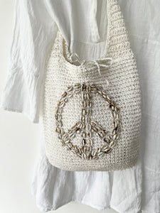 Shopper "Shell-Peace-white"