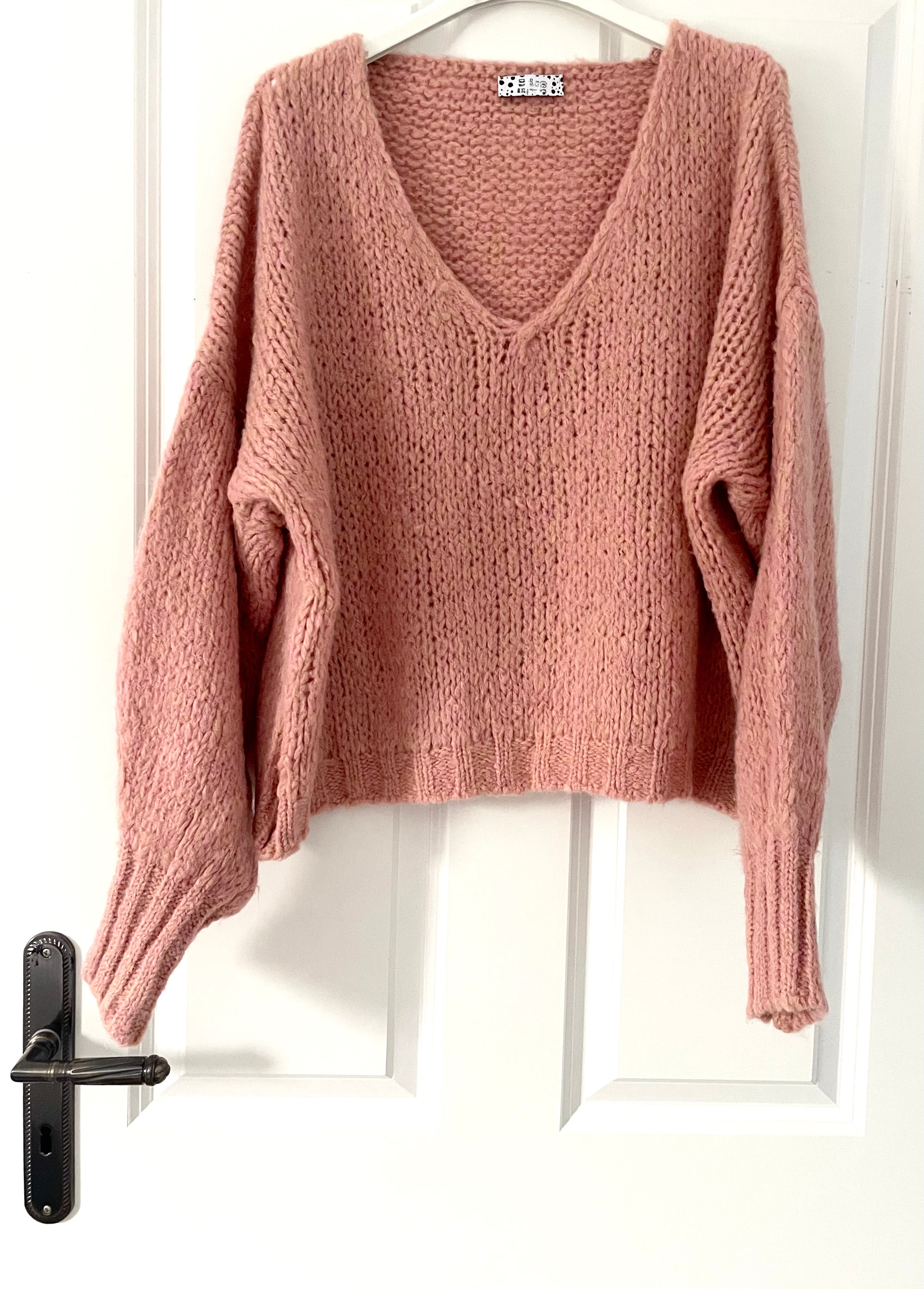 Pullover "Dreamy" rosa & beige