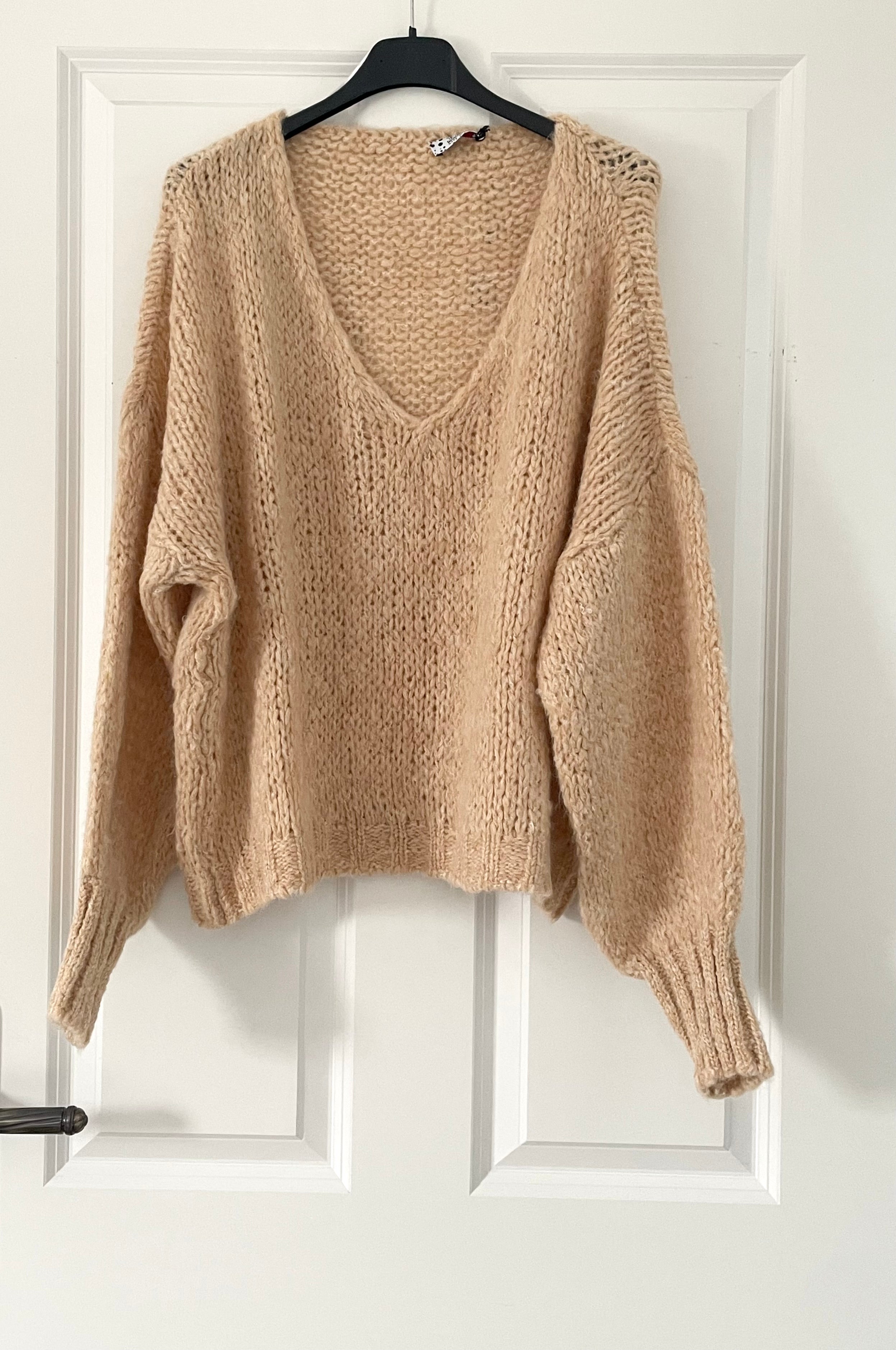 Pullover "Dreamy" rosa & beige