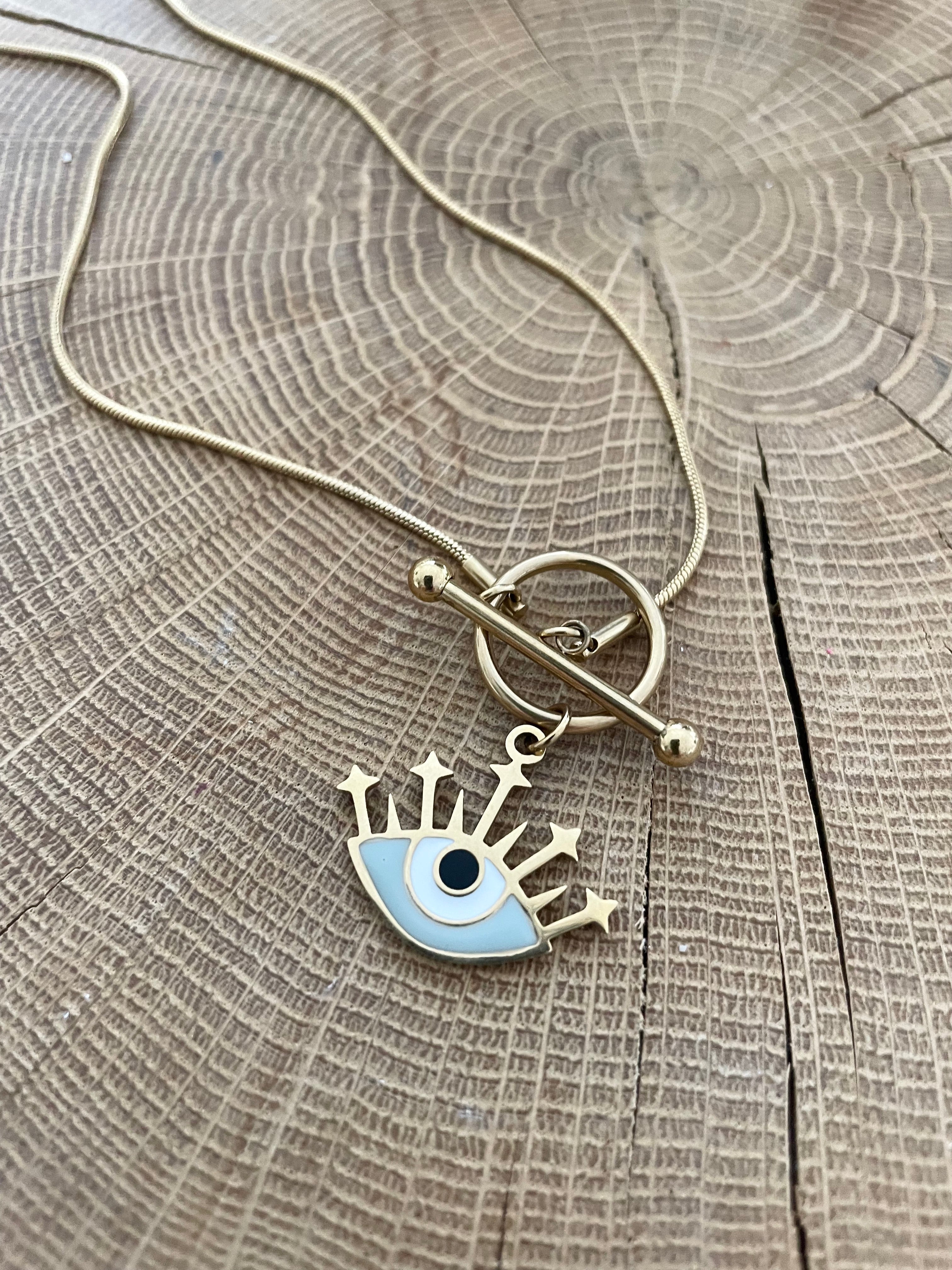 Boho Halskette "Eye"