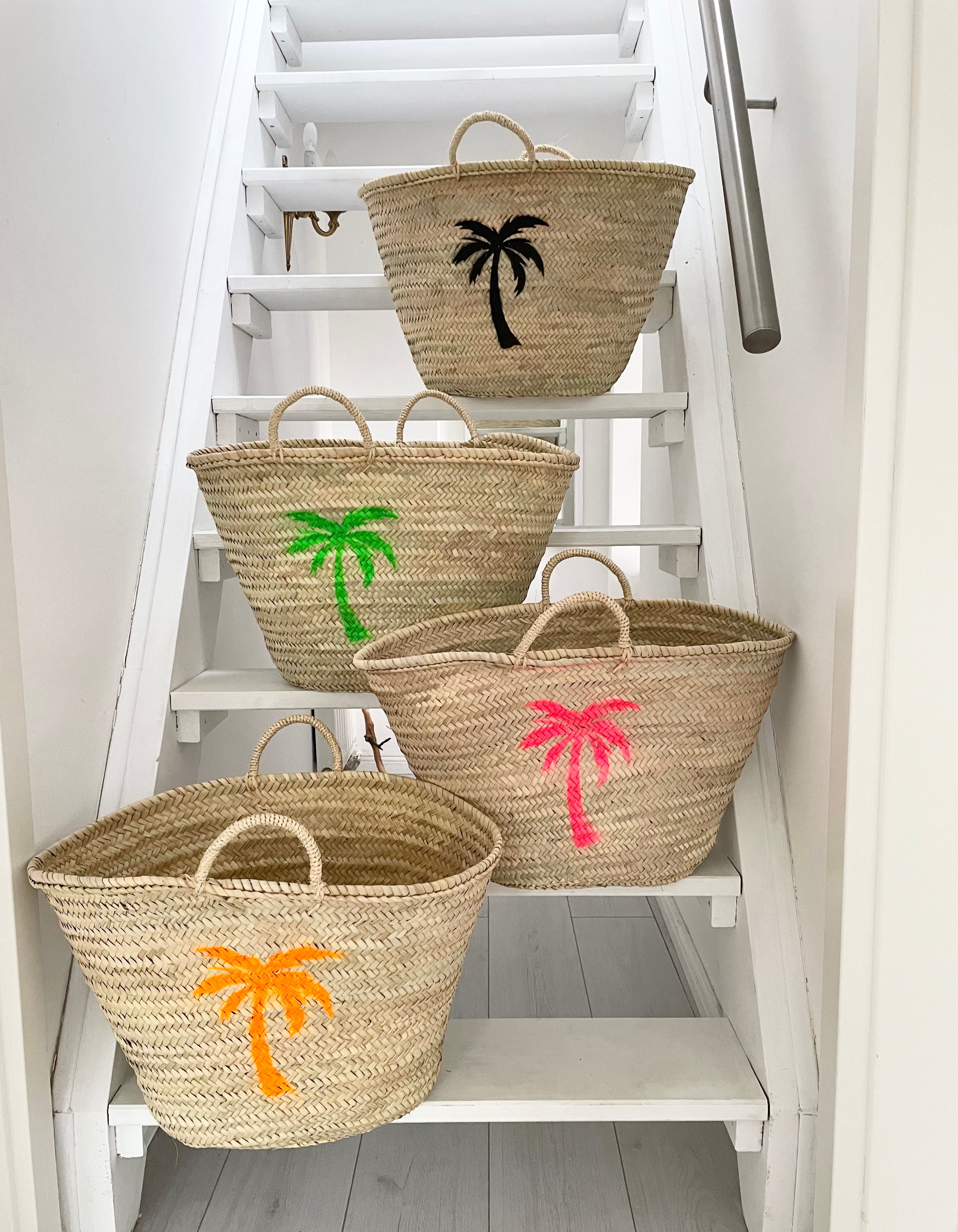 Korb "IbizA.R Stil" Palmtree BLACK