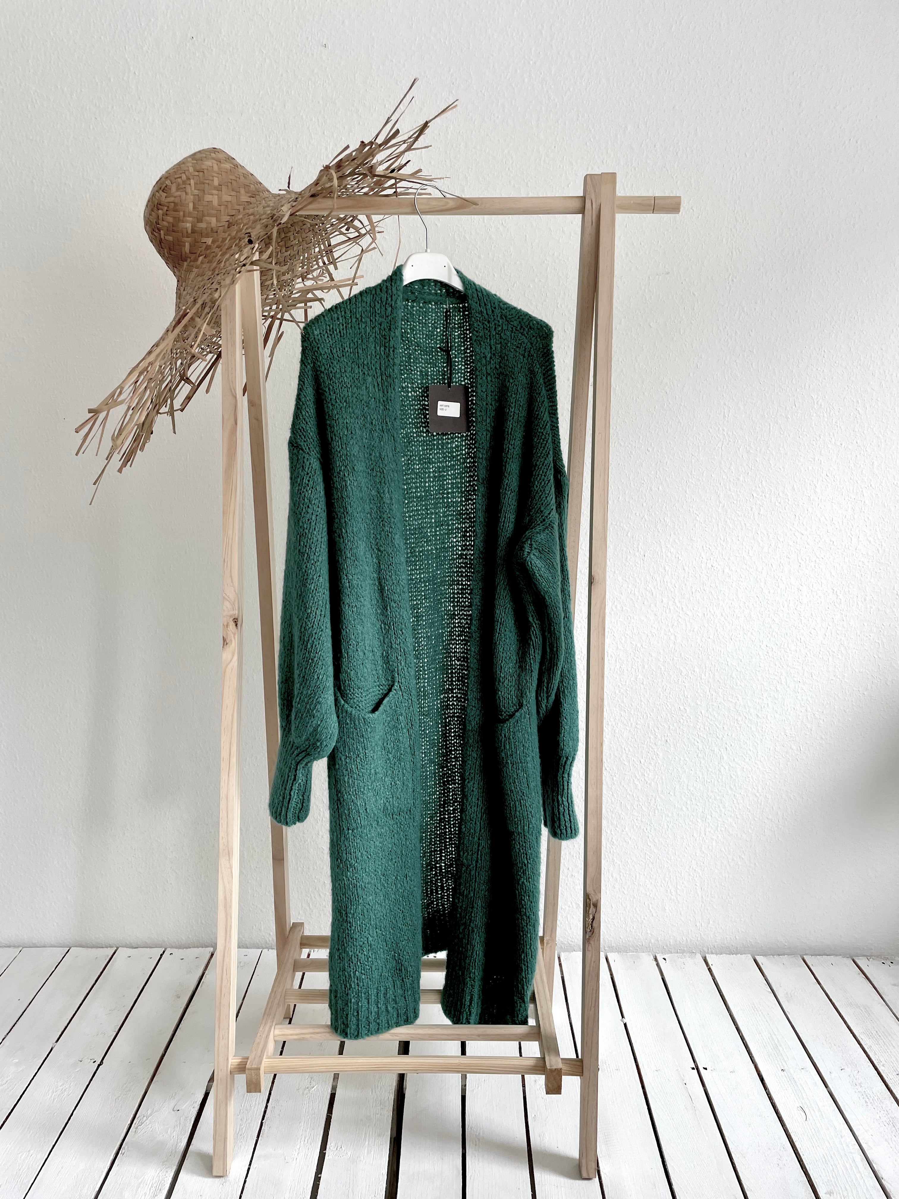 *Angebot* Strickmantel Cardigan "Green"