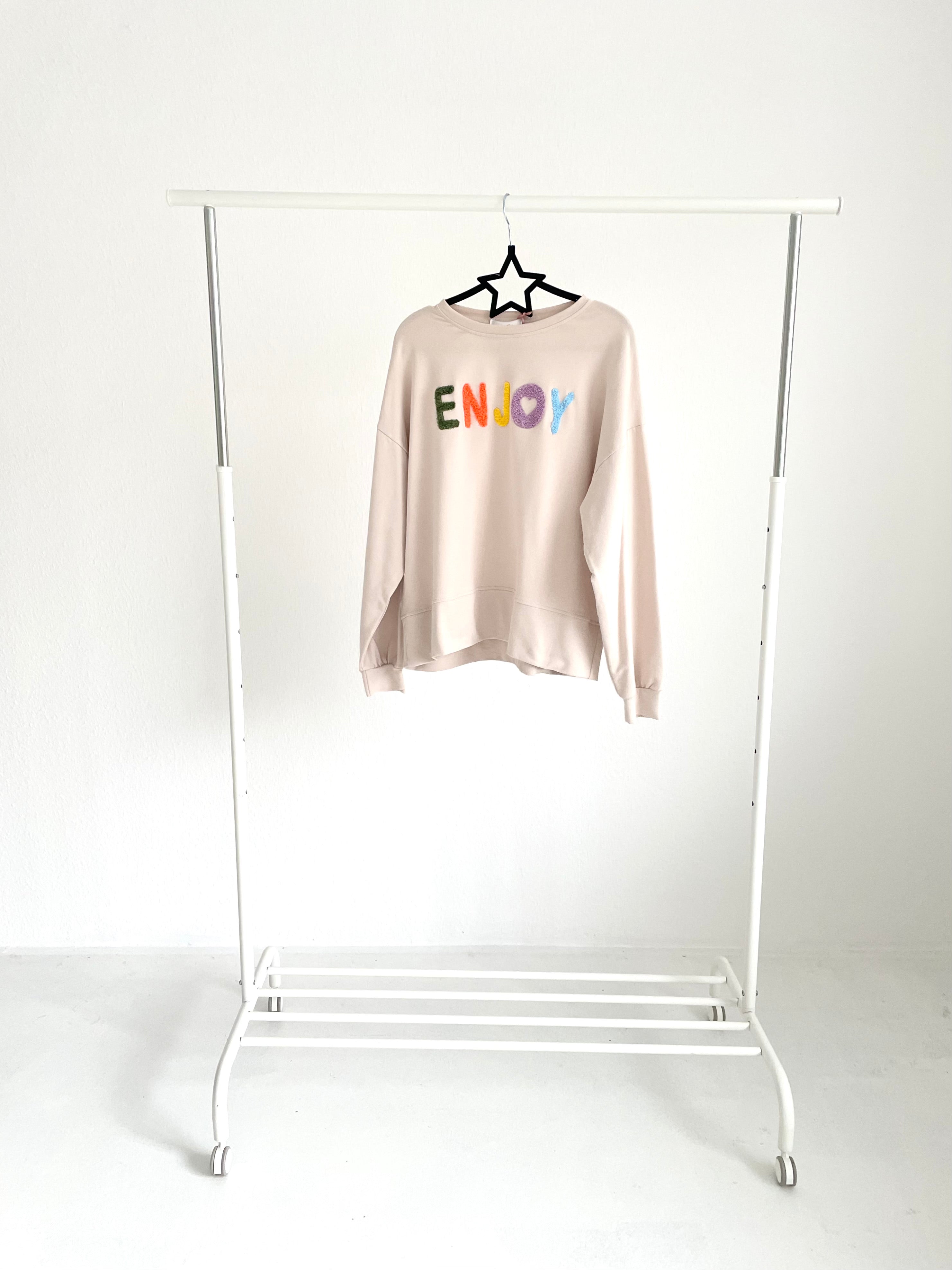 NEU Sweater "Enjoy "Creme"