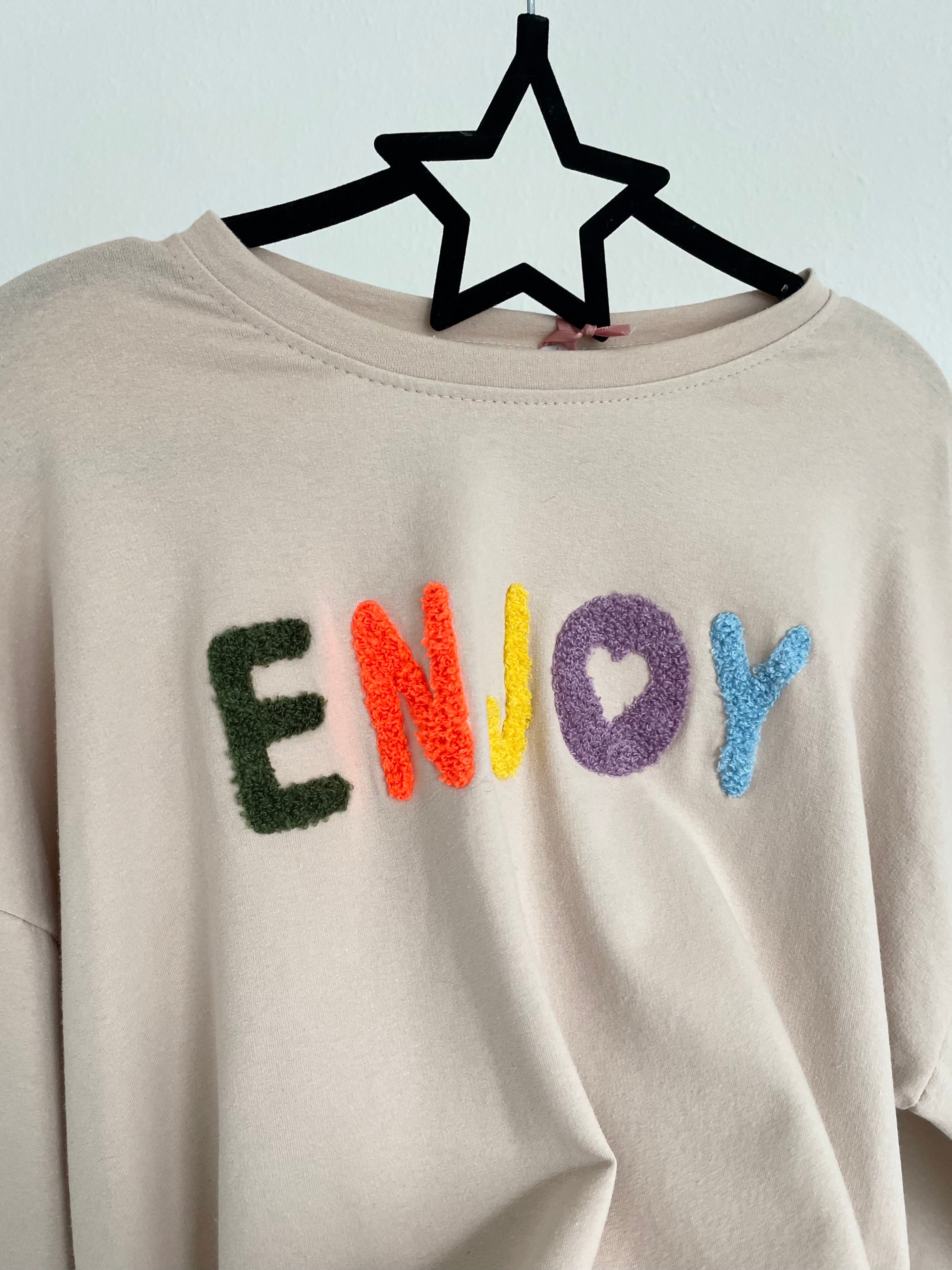 NEU Sweater "Enjoy "Creme"